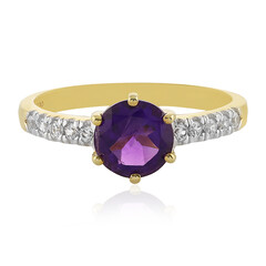 Zilveren ring met een amethist