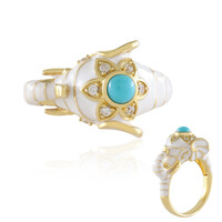 Zilveren ring met een Sleeping Beauty Turkoois