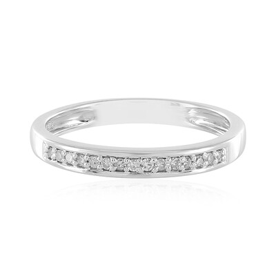 Zilveren ring met I2 (I) Diamanten