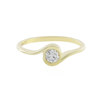 Gouden ring met een Loepzuivere (F) Diamant (LUCENT DIAMONDS)