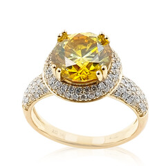 Gouden ring met een sfaleriet (de Melo)