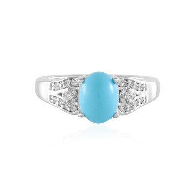 Zilveren ring met een Sleeping Beauty Turkoois (Faszination Türkis)