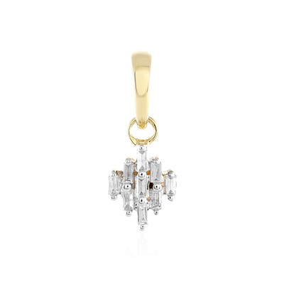 Gouden hanger met SI1 (H) Diamanten