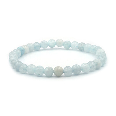 Armband met aquamarijnstenen