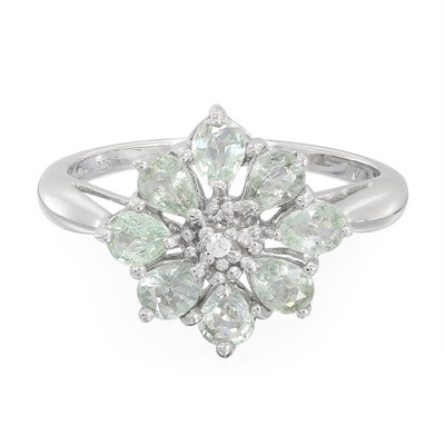 Zilveren ring met Paraiba toermalijnen