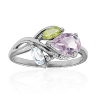 Zilveren ring met een lavendel amethist