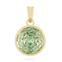 Gouden hanger met een groene amethist (PHANTASIA)