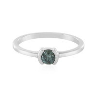 Gouden ring met een Hemelsblauwe I4 diamant