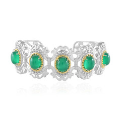 Zilveren armband met groene agaten (Dallas Prince Designs)