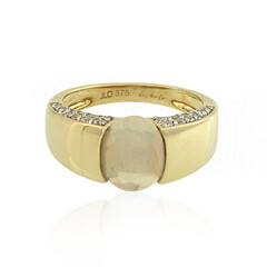 Gouden ring met een AAA Welo-opaal (de Melo)