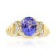Gouden ring met een AAA tanzaniet (CIRARI)