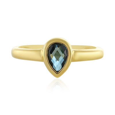Zilveren ring met een Londen-blauwe topaas