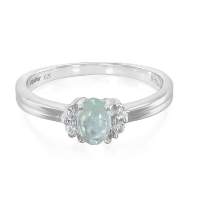 Zilveren ring met een Paraiba toermalijn