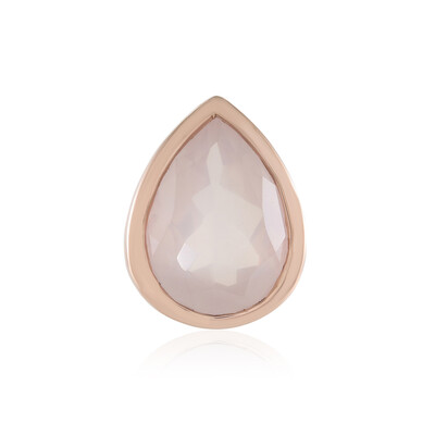Zilveren hanger met een rozen kwarts (MONOSONO COLLECTION)