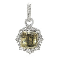 Zilveren hanger met een Apache goud