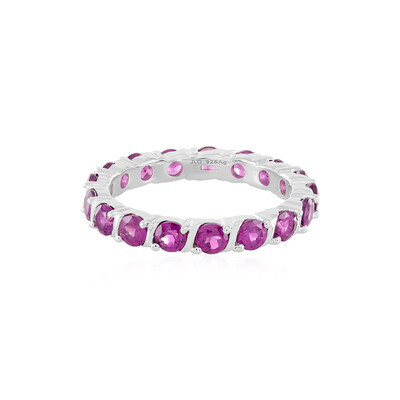 Zilveren ring met rhodolieten