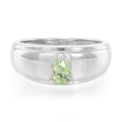 Zilveren ring met een chrysoberil