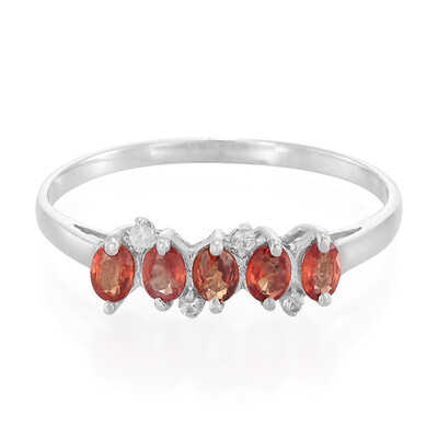 Zilveren ring met Tanzania robijnen
