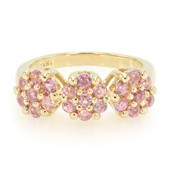 Gouden ring met Onverhitte Padparadscha Saffieren (AMAYANI)