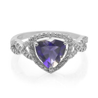 Zilveren ring met een Ceylon ioliet