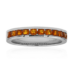 Zilveren ring met Madeira citrienstenen