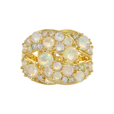 Zilveren ring met Welo-opalen