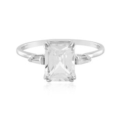 Zilveren ring met een zirkoon