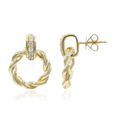 Gouden oorbellen met I1 (H) Diamanten (CIRARI)