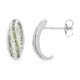 Zilveren oorbellen met Fancy diamanten