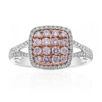 Gouden ring met I1 Roze Diamanten (CIRARI)