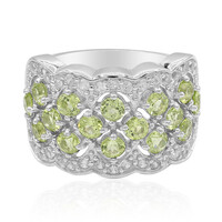 Zilveren ring met peridoots