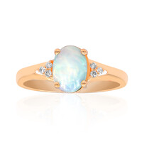 Gouden ring met een AAA Welo-opaal