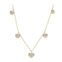 Gouden halsketting met I1 (H) Diamanten (CIRARI)