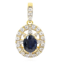 Gouden hanger met een blauwe saffier (Remy Rotenier)