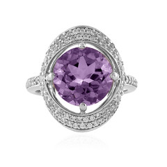Zilveren ring met een lavendel amethist