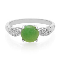 Zilveren ring met een keizerlijk chrysopraas