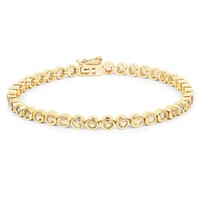 Zilveren armband met citrienstenen