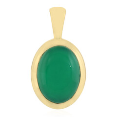 Zilveren hanger met een onyx