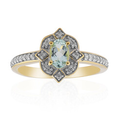 Gouden ring met een Nigeriaanse Mintgroene Beril