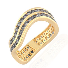 Gouden ring met tanzanieten (de Melo)