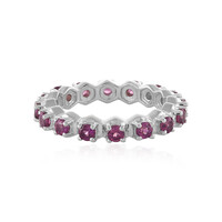 Zilveren ring met rhodolieten
