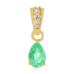 Gouden hanger met een Columbiaanse smaragd