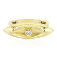 Zilveren ring met een I1 (G) Diamant