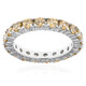 Zilveren ring met Gele Zirkonen