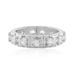 Zilveren ring met zirkonen