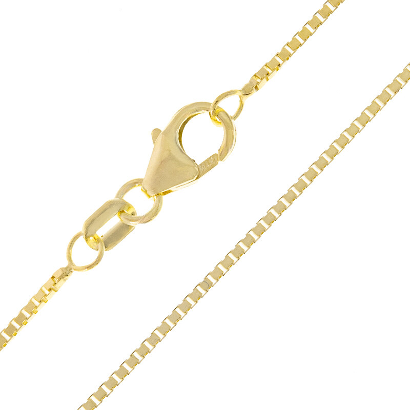 Verfijnde 9K gouden Venetiaanse ketting, 2.79g, 50cm Verfijnde 9K gouden Venetiaanse ketting, 2.79g, 50cm