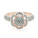 Zilveren ring met Fancy diamanten