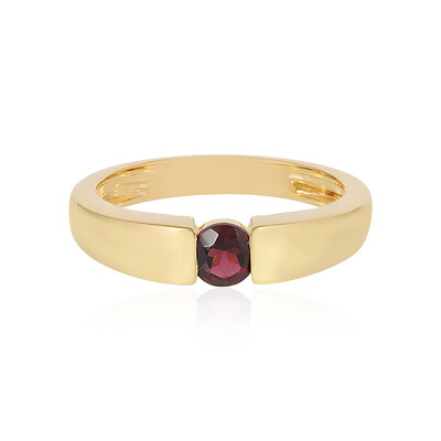 Zilveren ring met een framboos rhodoliet
