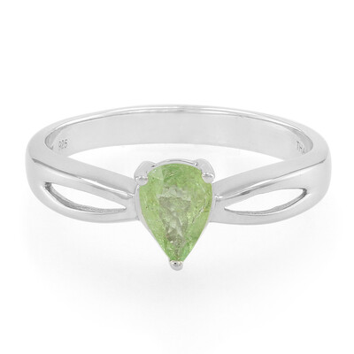 Zilveren ring met een Paraiba toermalijn