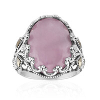 Zilveren ring met een kunziet (Annette classic)